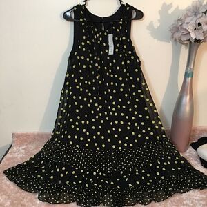 JBS Double layered Chiffon ruffle bottom Dress